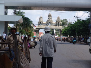 Kambodscha von der Thailändischen Seite aus.
